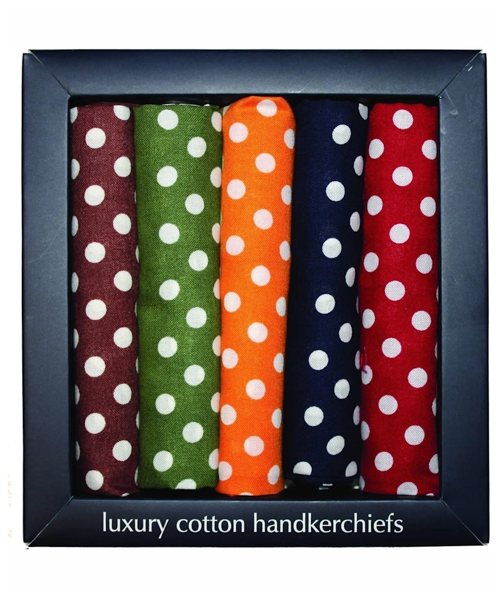 Men's Soprano Spotted Hankies Multipack - Multi