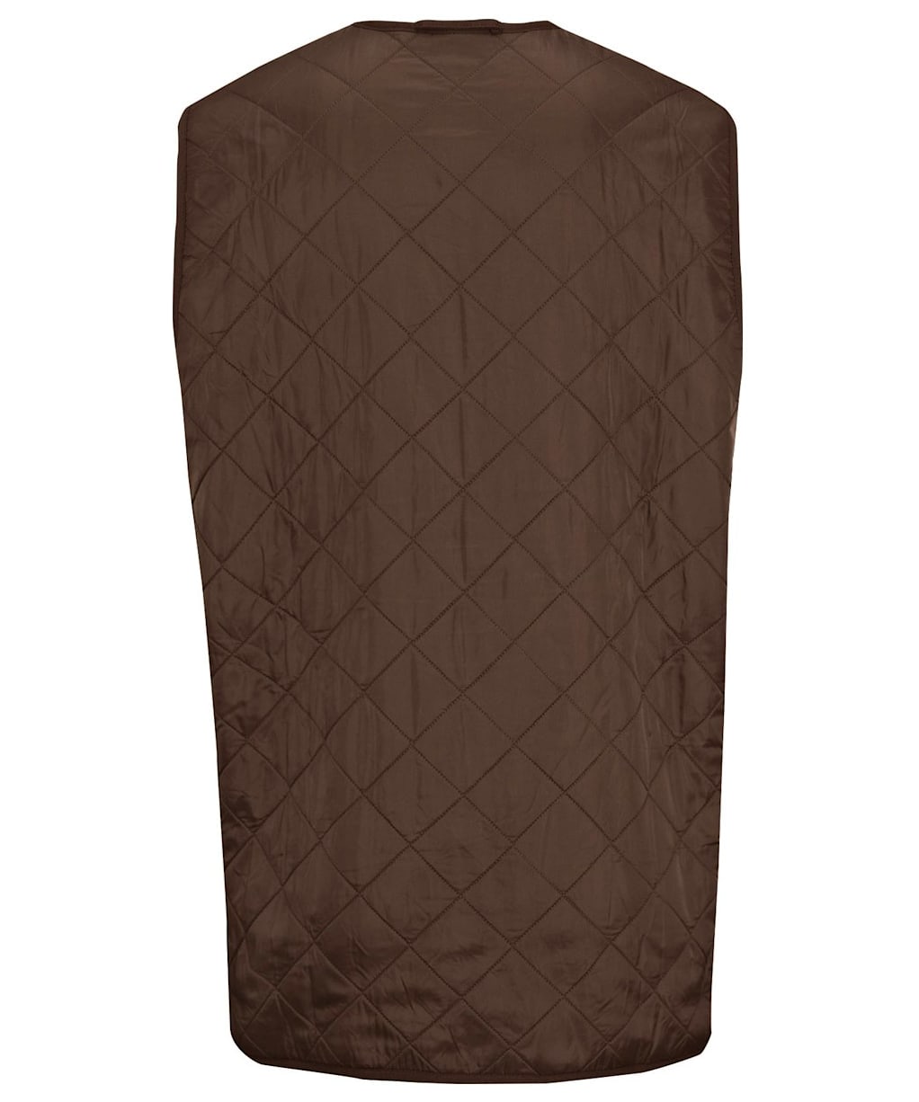 Men's Barbour Polarquilt Waistcoat / Zip-In Liner - Dark Brown