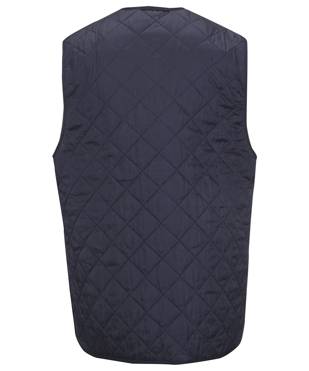 Men's Barbour Quilted Waistcoat / Zip-in Liner - Navy