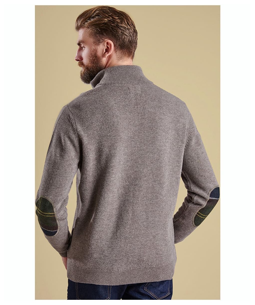 Men’s Barbour Holden Half Zip Sweater - Military Marl