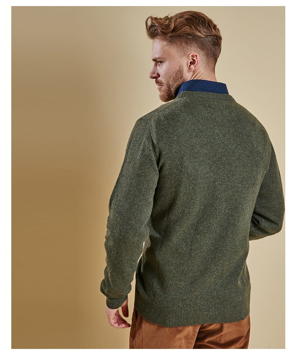 Men’s Barbour Tisbury Crew Neck Sweater - Forest