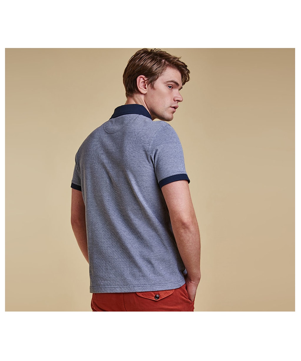 Men's Barbour Sports Polo Mix Shirt - Midnight