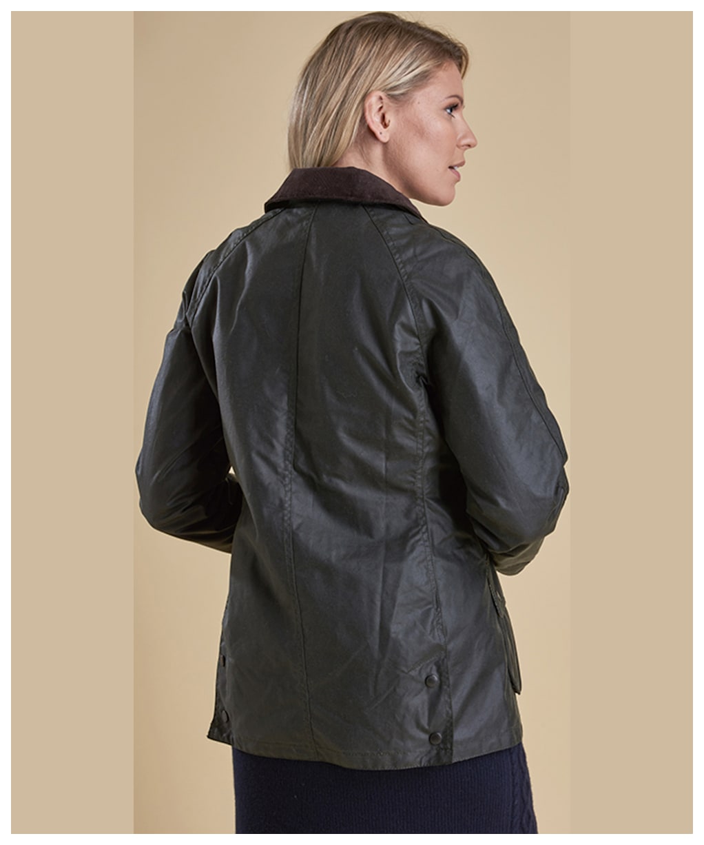 Women's Barbour Beadnell Wax Jacket - Sage