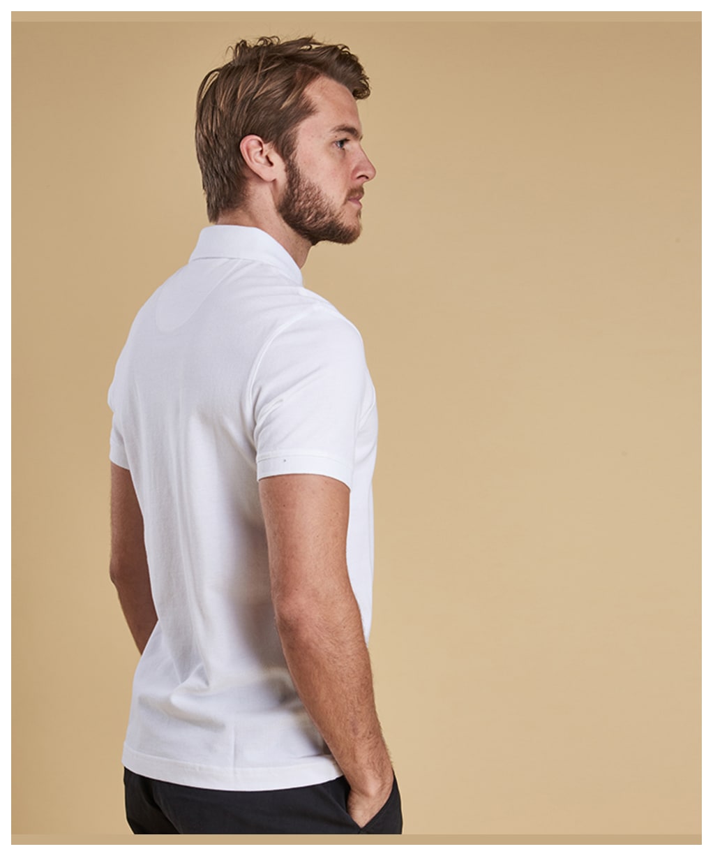 Men's Barbour Sports Polo 215G - White