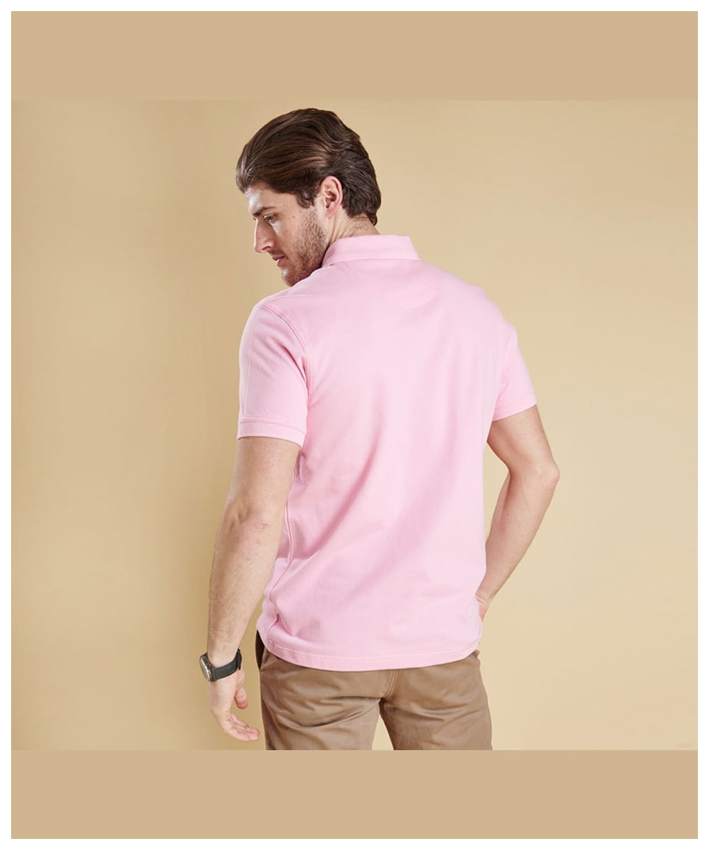 Men's Barbour Sports Polo 215G - Pink