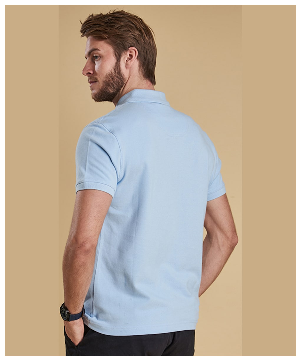 Men's Barbour Sports Polo 215G - Sky