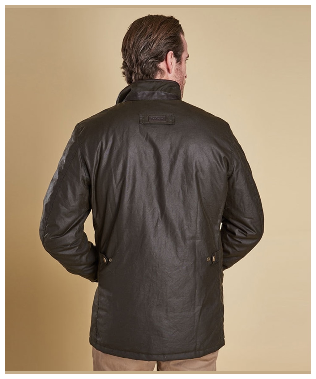 Men's Barbour Prestbury Wax Jacket - Olive