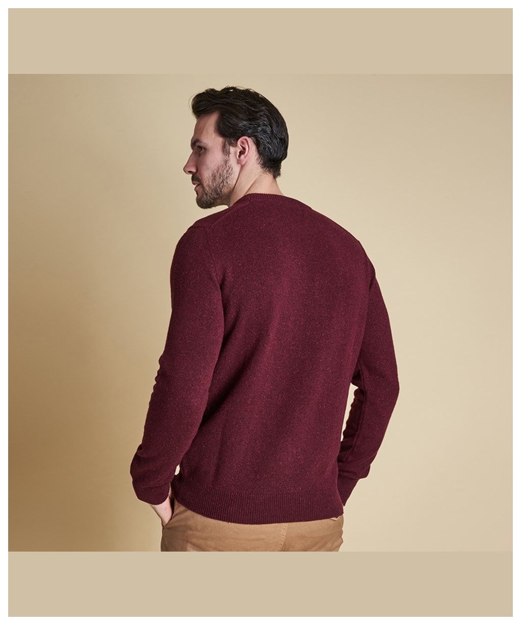 Men’s Barbour Tisbury Crew Neck Sweater - Ruby