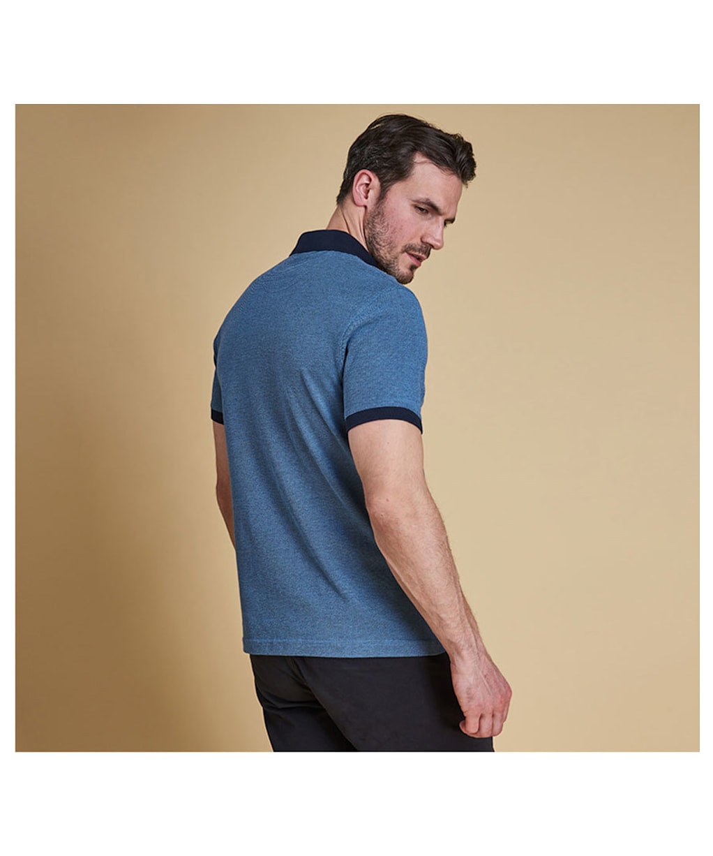 Men's Barbour Sports Polo Mix Shirt - Navy