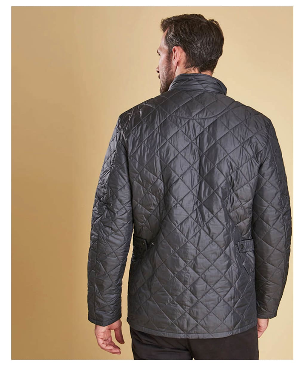 Men's Barbour Flyweight Chelsea Quilted Jacket - Navy / Atlantic Blue