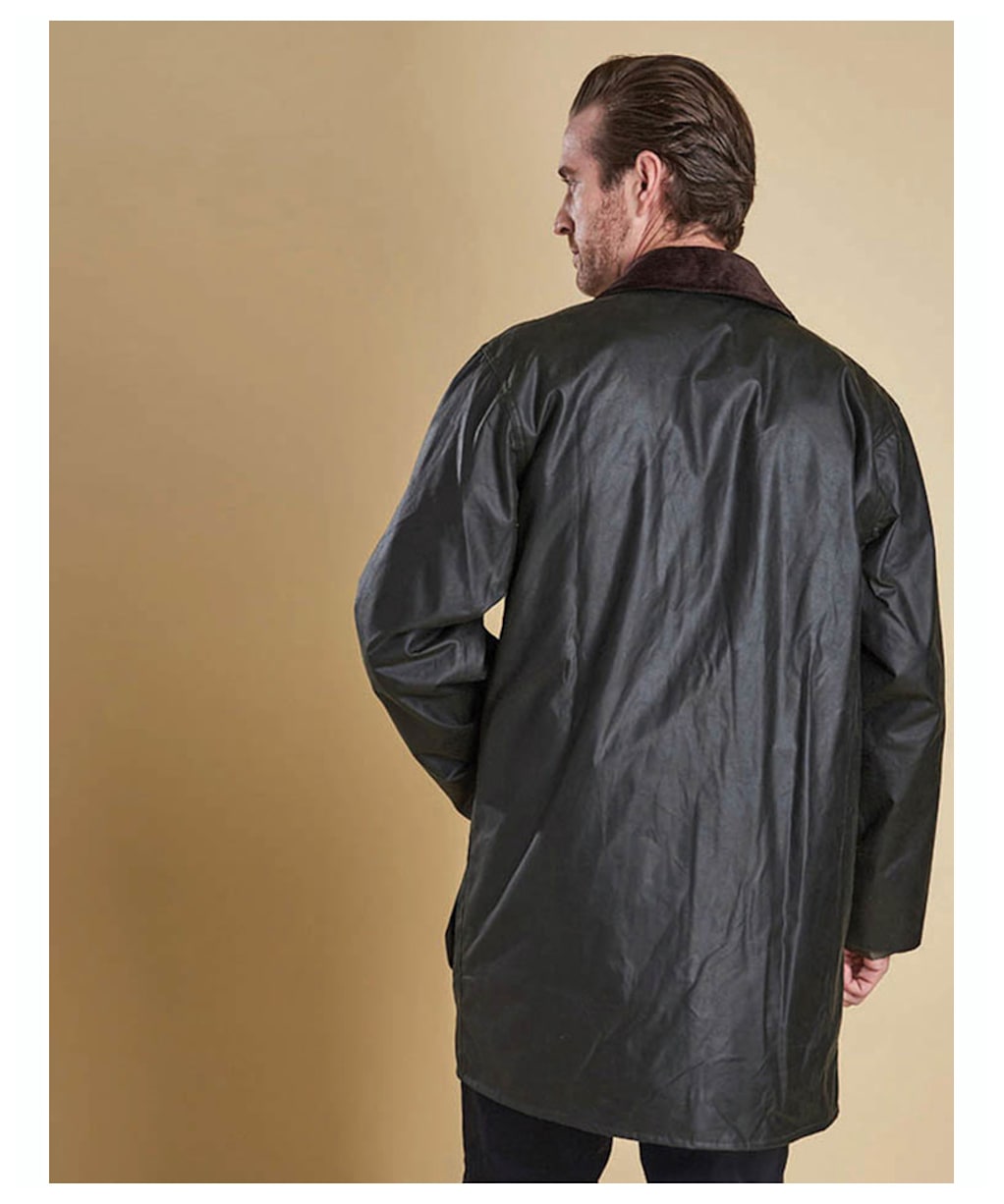Barbour Border Waxed Jacket - Sage