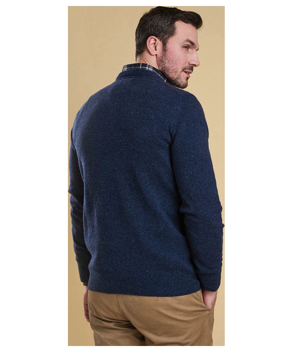 Men’s Barbour Tisbury Crew Neck Sweater - Deep Blue