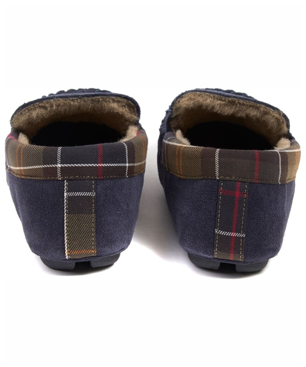 Men’s Barbour Monty House Slippers - Navy Suede