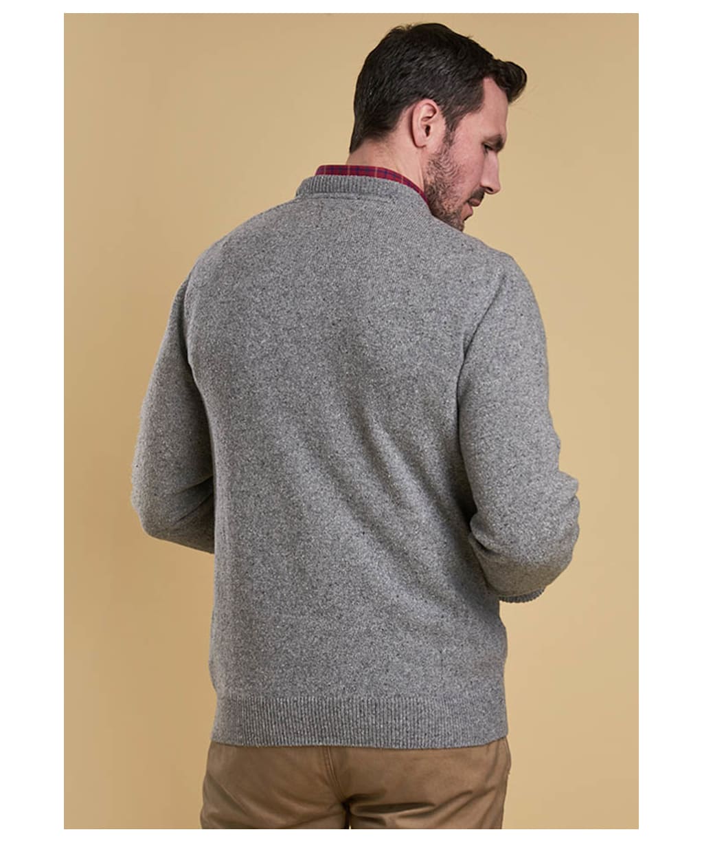 Men’s Barbour Tisbury Crew Neck Sweater - Light Grey