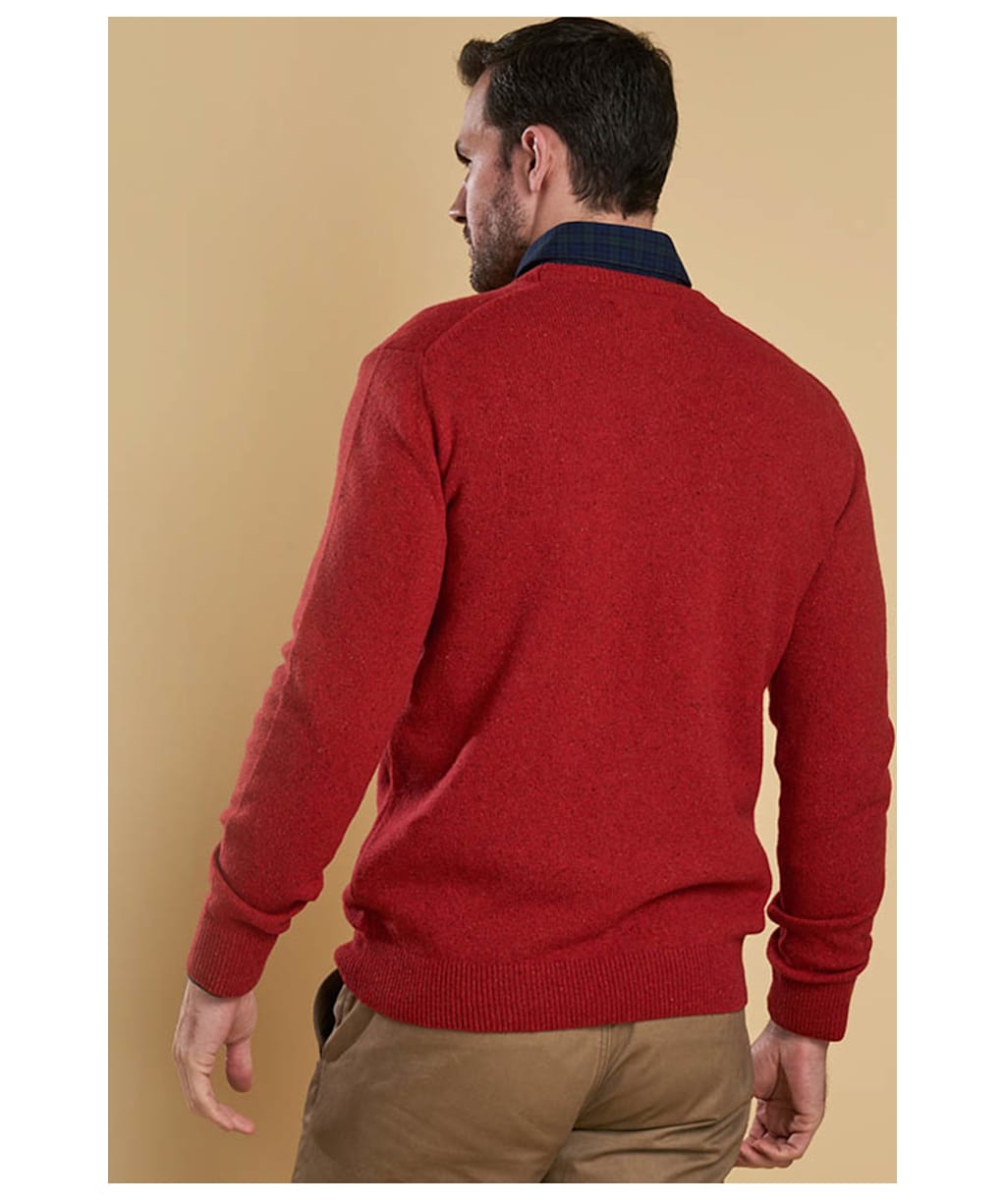 Men’s Barbour Tisbury Crew Neck Sweater - Rich Red