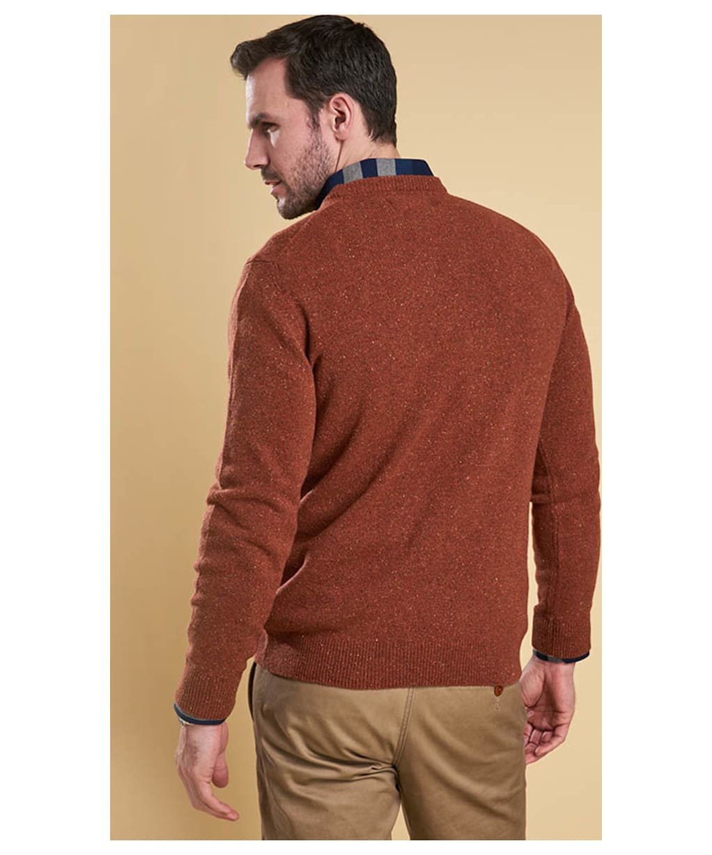 Men’s Barbour Tisbury Crew Neck Sweater - Dark Clay