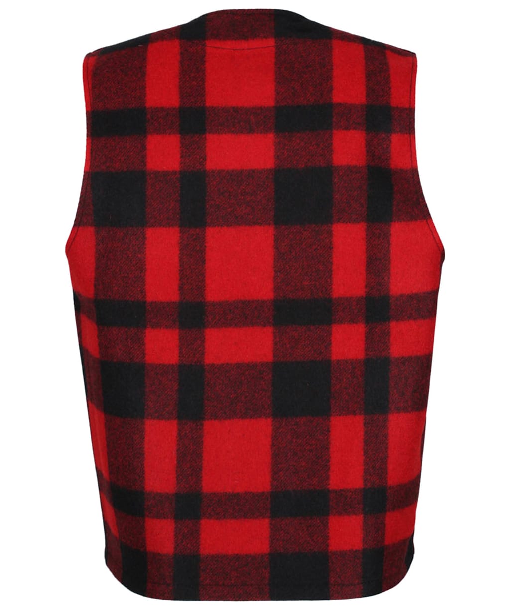 Men’s Filson Mackinaw Wool Vest - Red / Black Plaid