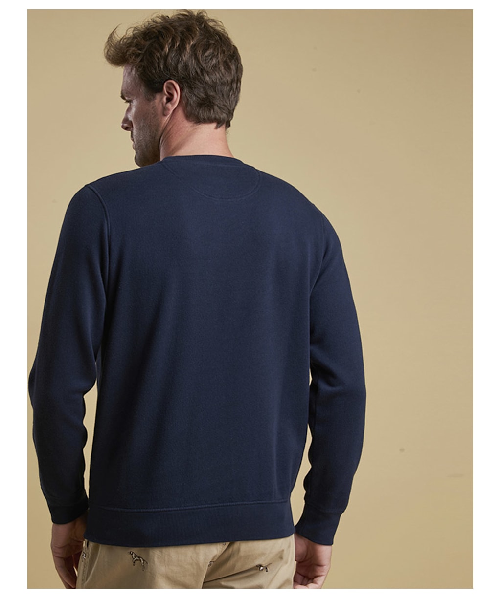 Men’s Barbour Prep Logo Crew Neck Sweater - Navy