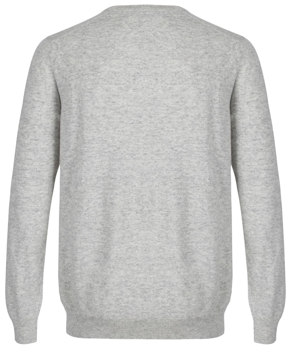 Men's Barbour Essential Lambswool Crew Neck Sweater - Fog