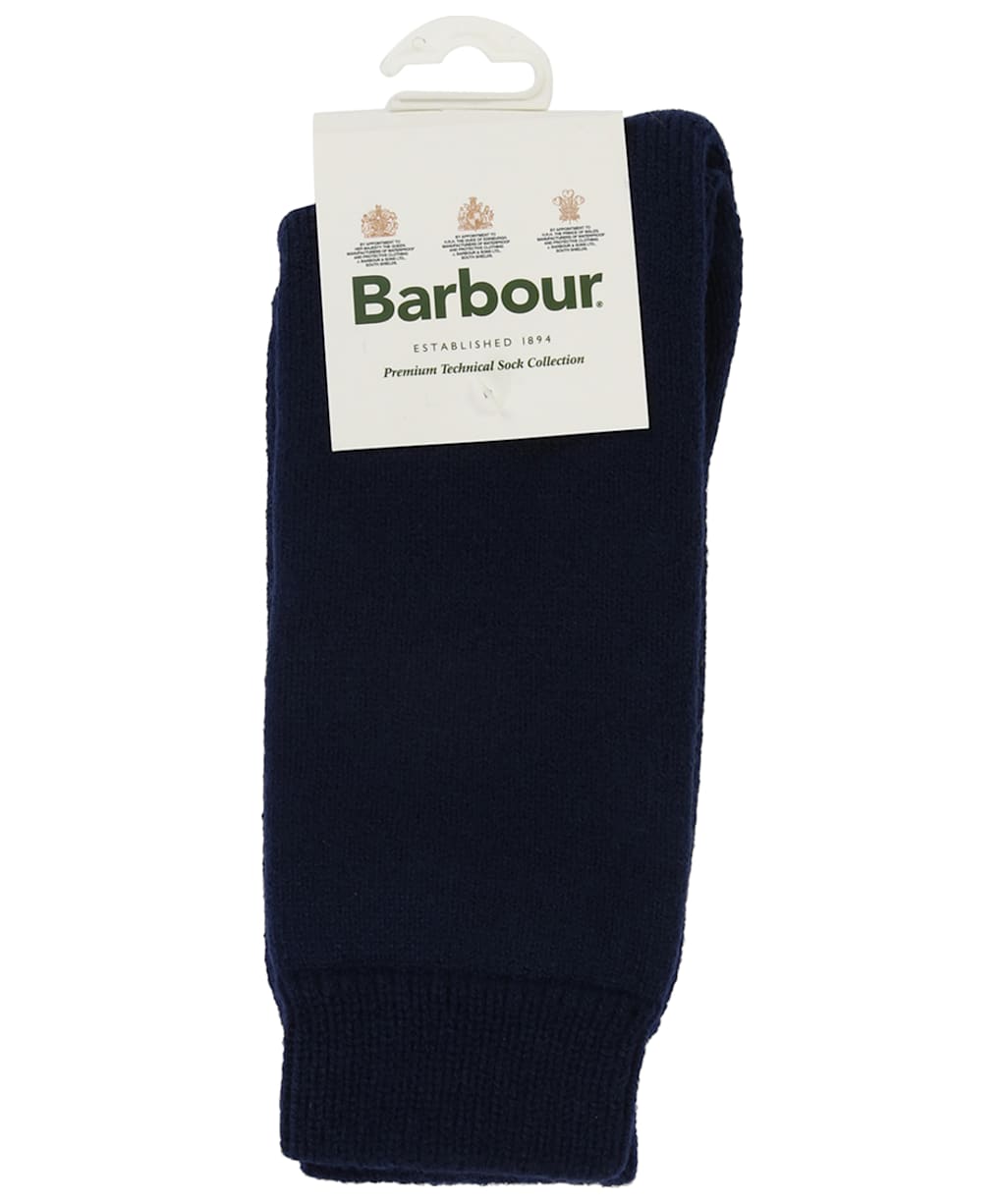 Men’s Barbour Wellington Calf Socks - Navy