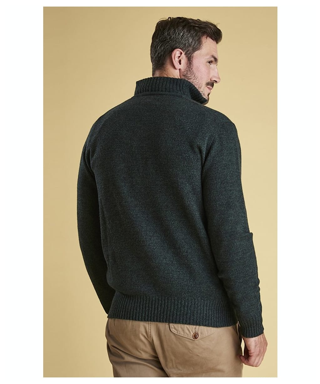 Men's Barbour Essential Lambswool Half Zip Sweater - Seaweed Mix