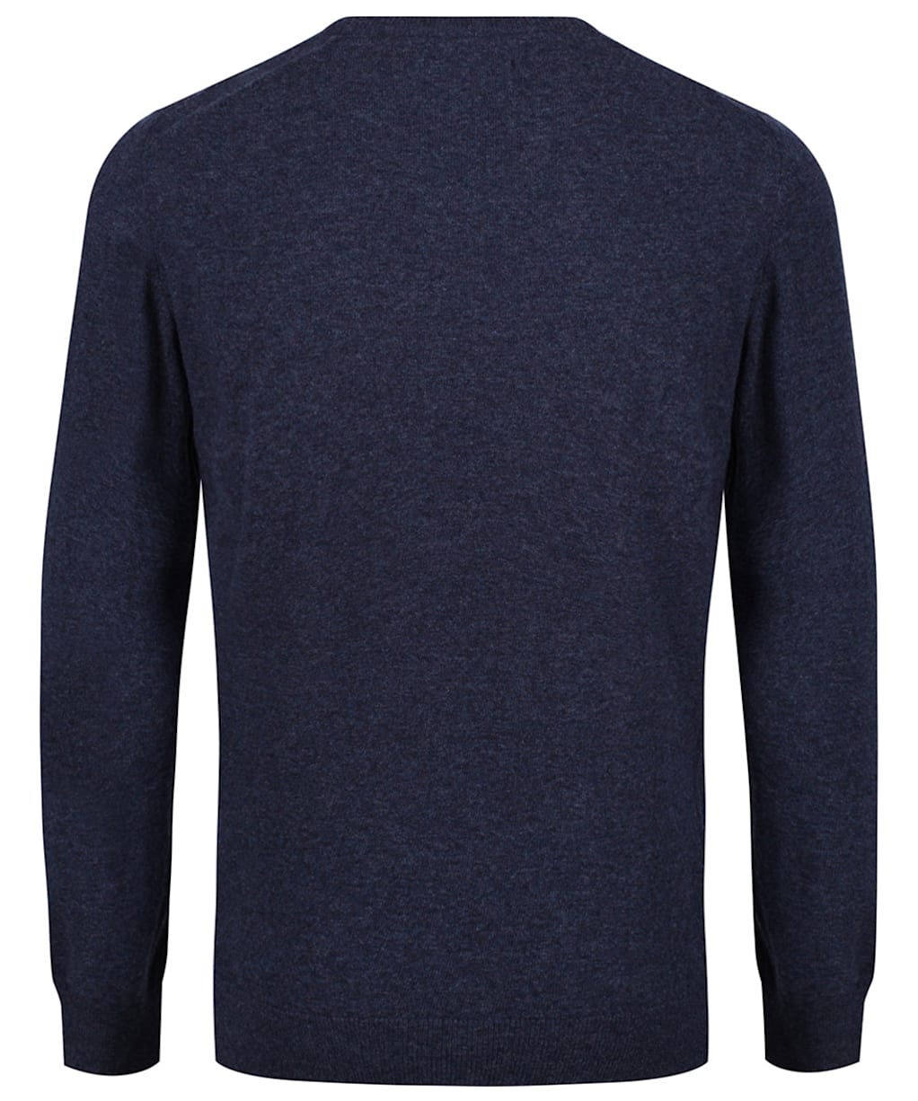 Men's Barbour Essential Lambswool Crew Neck Sweater - Indigo