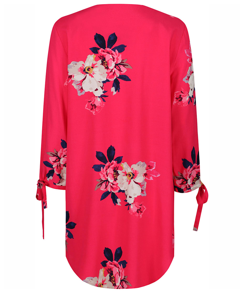 Women’s Joules Odelle Woven Tunic Top - Raspberry Bircham Bloom