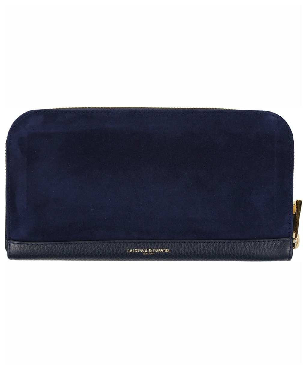 Women’s Fairfax & Favor Salisbury Leather Purse - Navy Blue