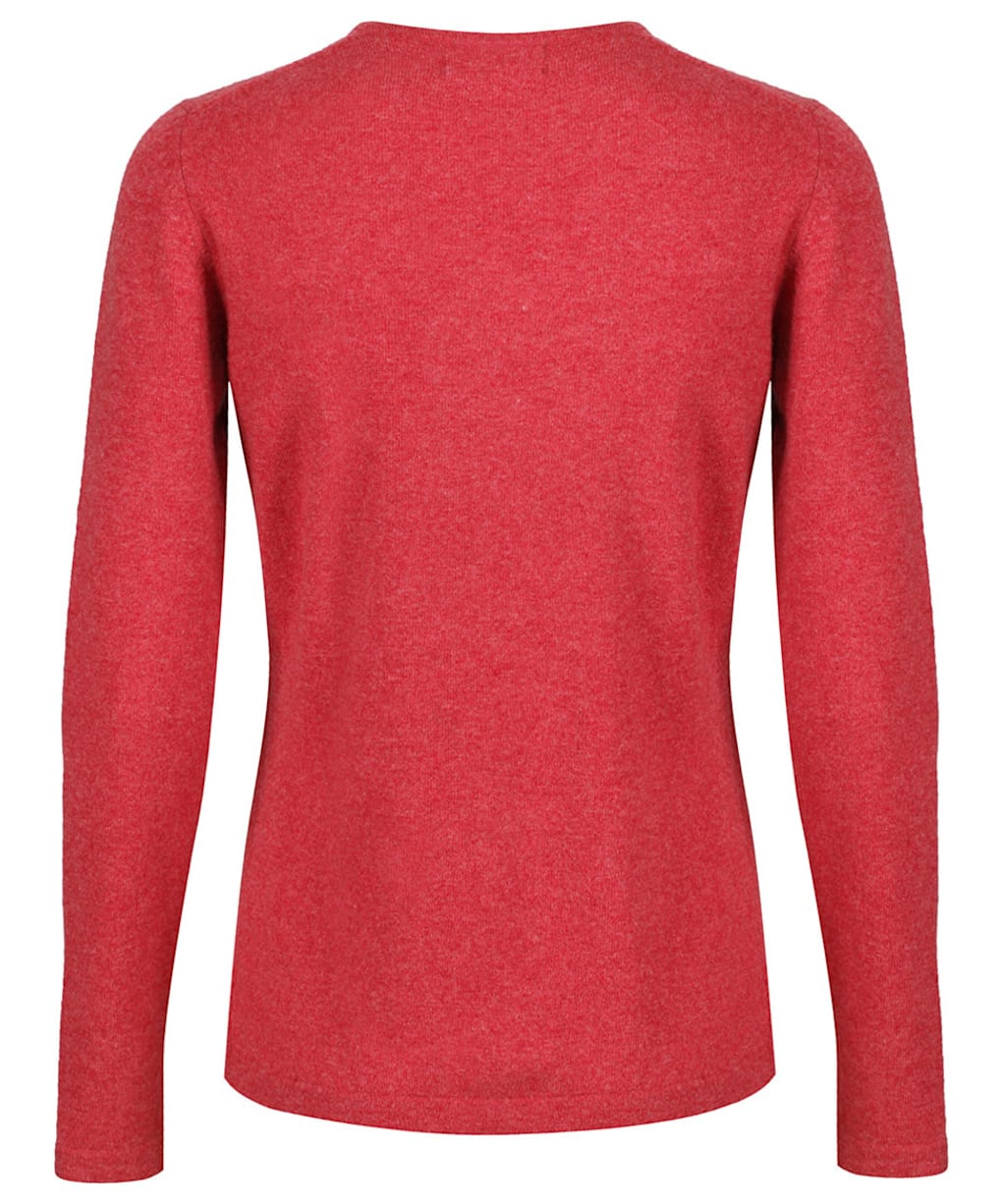 Women’s Alan Paine Inset Sleeve V-neck Sweater - Red