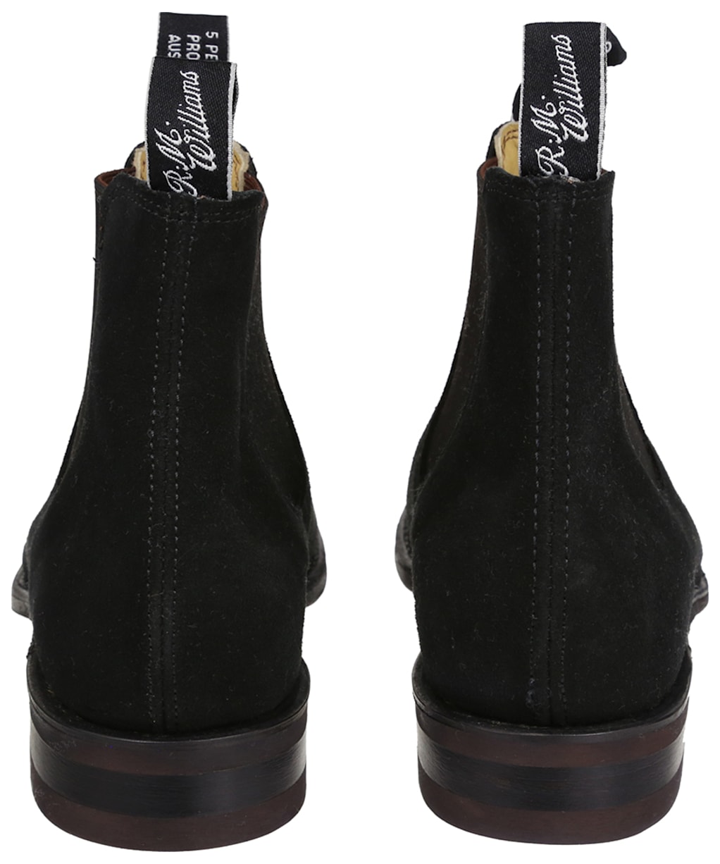 Men’s R. M. Williams Comfort Craftsman Suede Boots - G Fit - Black