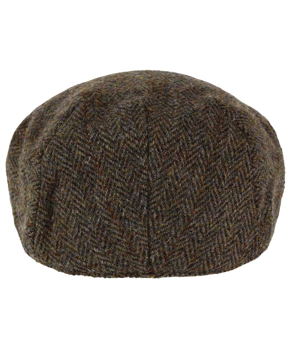 Heather Highland Harris Tweed Flat Cap - GREEN/BROWN HB
