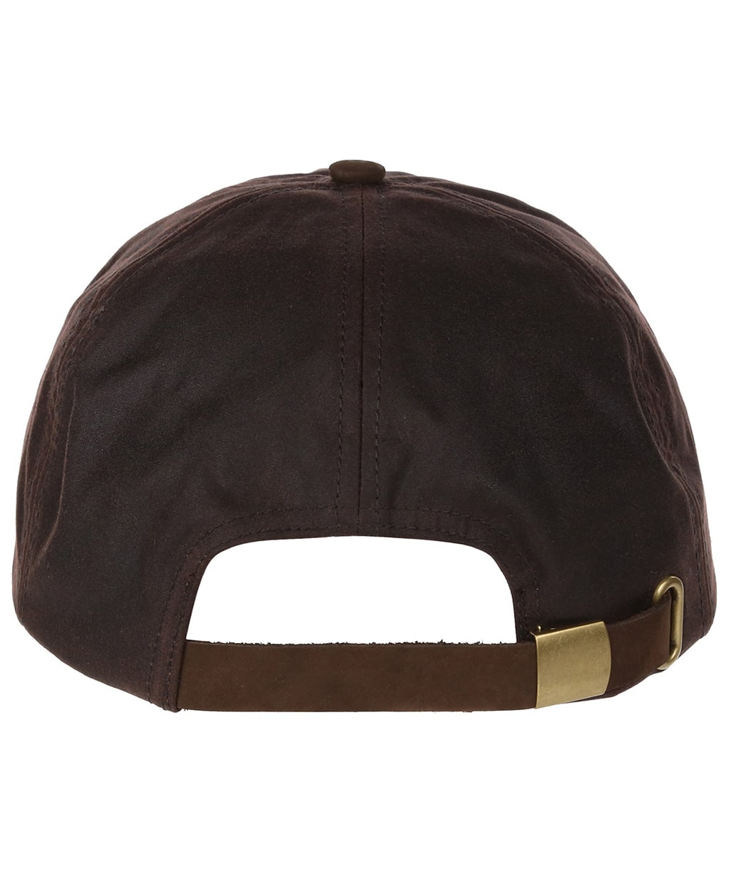 Heather Hamilton Wax Leather Peak Baseball Cap - Brown