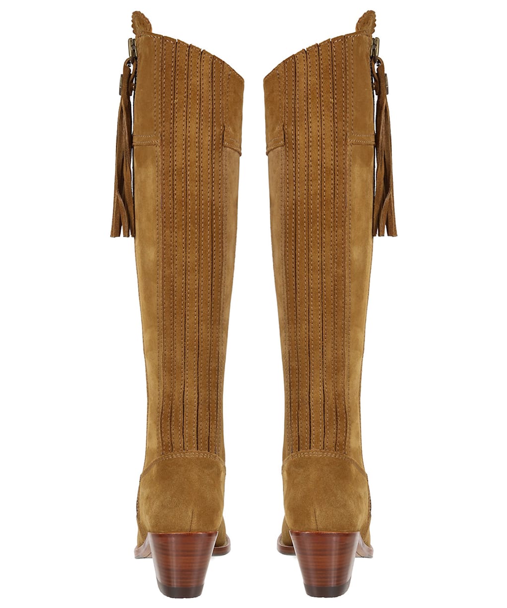 Women's Fairfax & Favor Heeled Regina Boots - Tan Suede