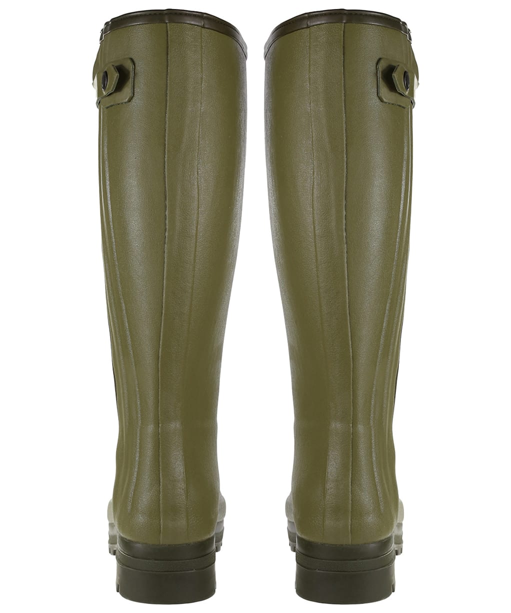 Men's Le Chameau Chasseur Neoprene Lined Wellington Boots - 41cm calf - Green