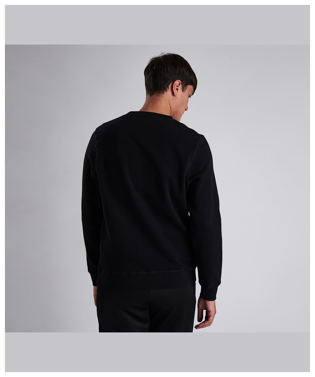 Men’s Barbour International Large Logo Sweatshirt - Black