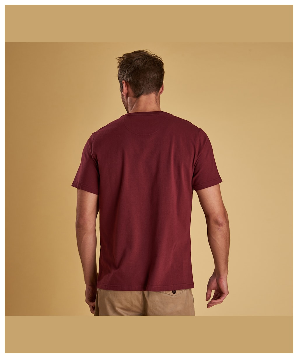 Men's Barbour Sports Tee - Ruby