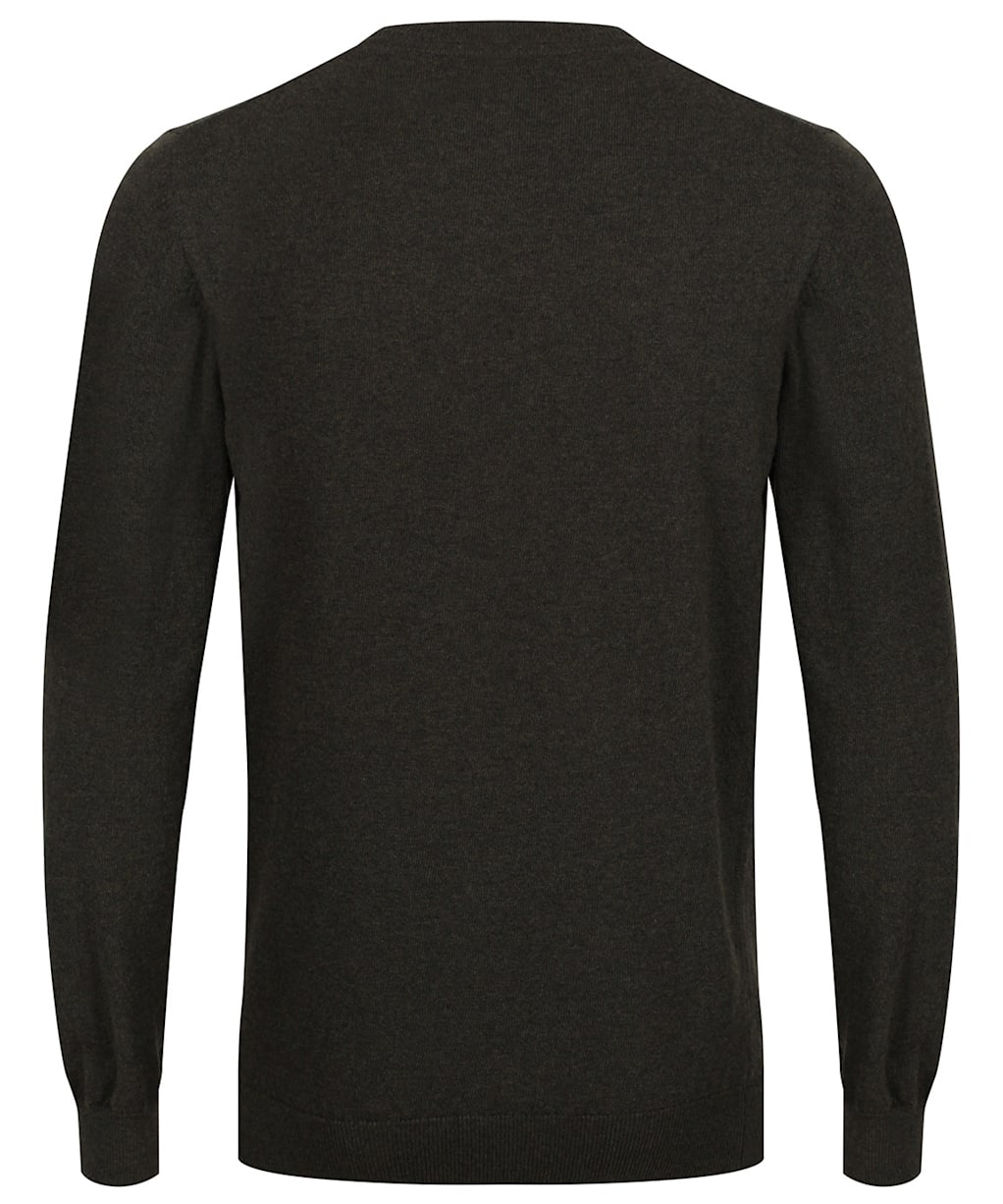 Men's Barbour Essential Lambswool Crew Neck Sweater - Seaweed