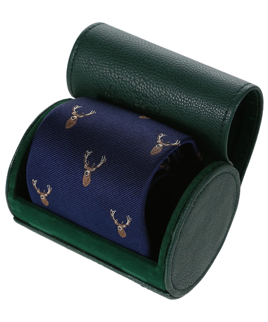 Men’s Alan Paine Ripon Silk Tie - Navy