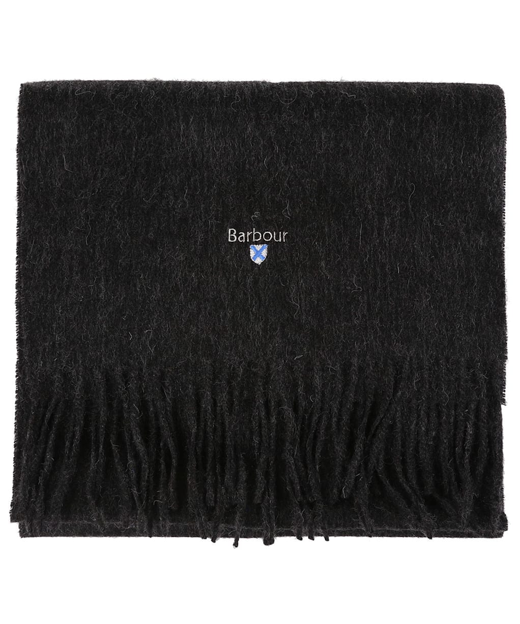 Barbour Plain Lambswool Scarf - Charcoal / Grey