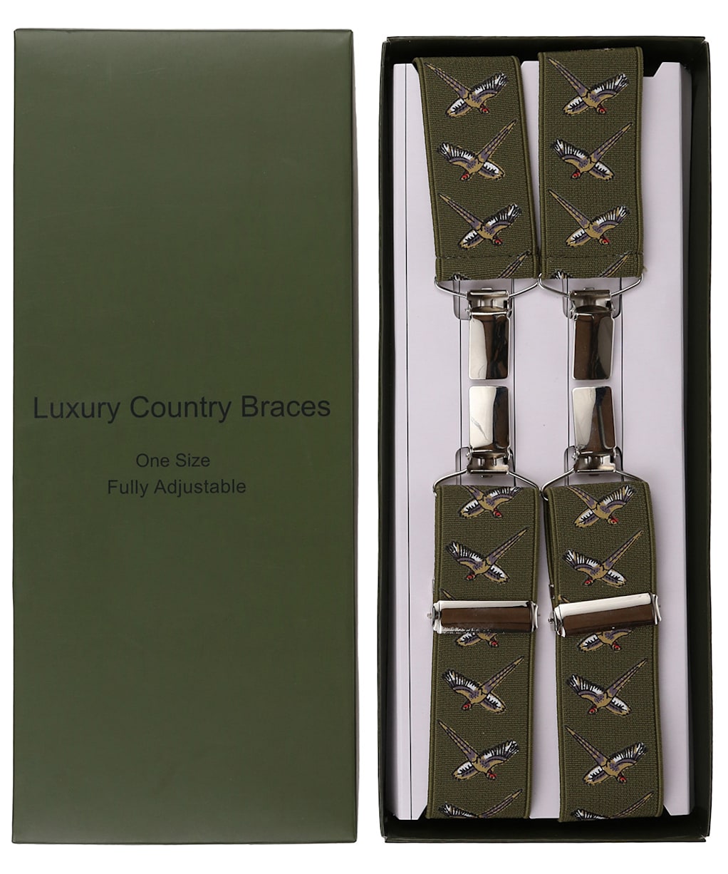 Men’s Soprano Flying Pheasant Braces - Green