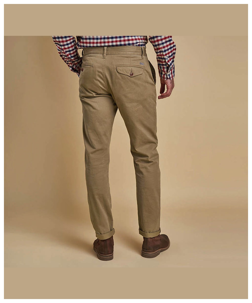Men's Barbour Neuston Twill Chinos - Stone