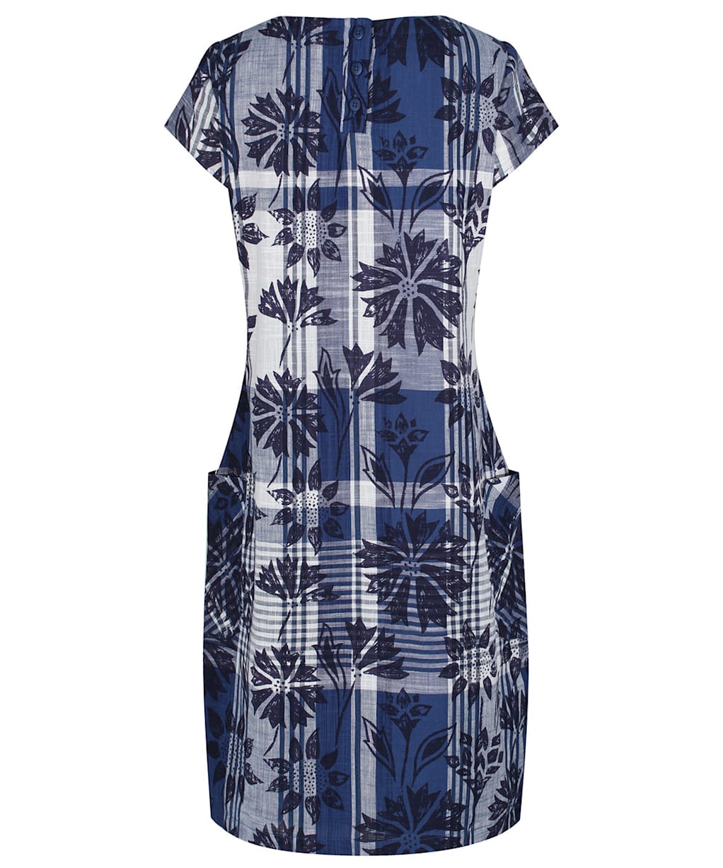 Women’s Seasalt South Downs Way Dress - Sketched Motifs Marine