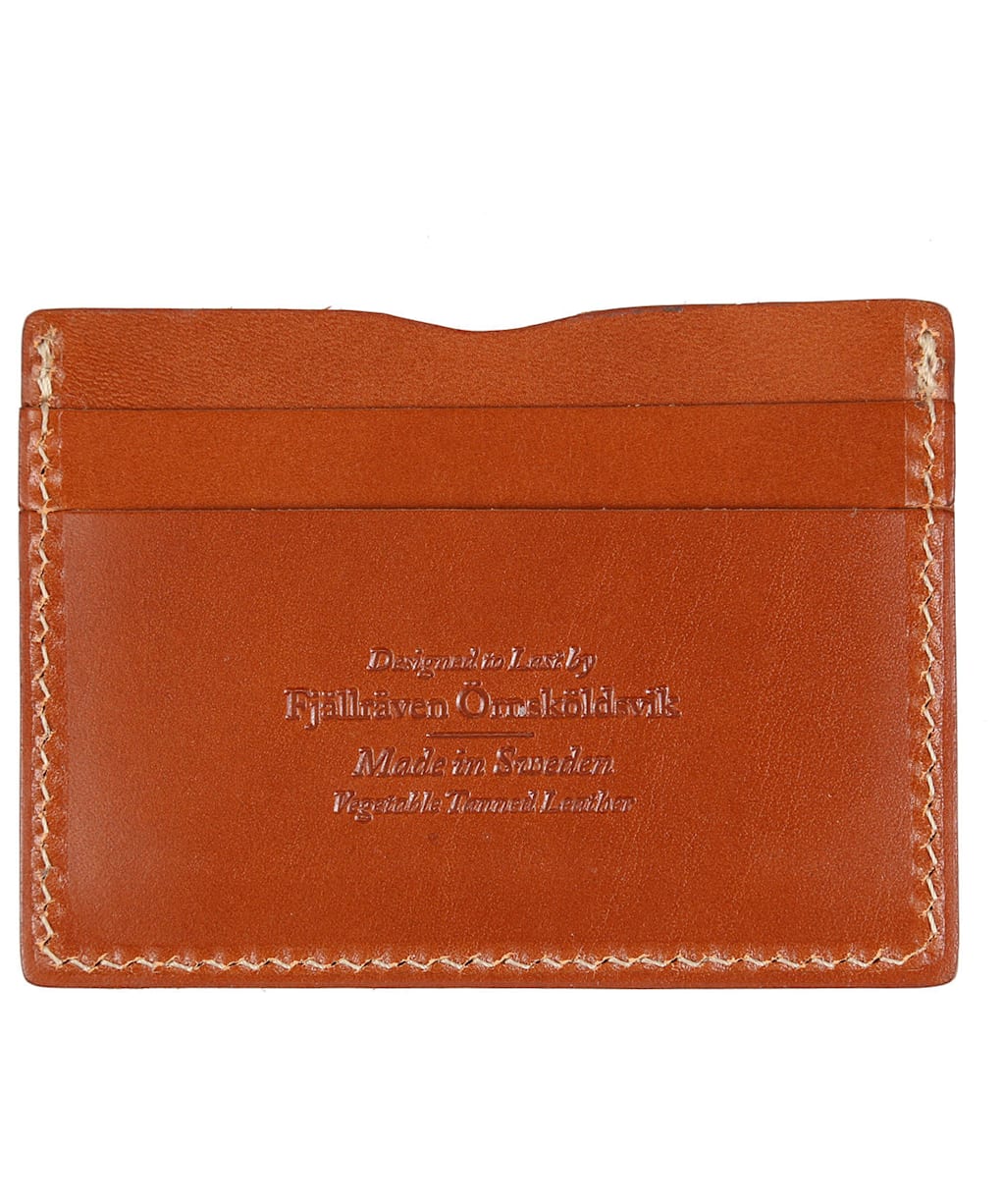 Fjallraven Ovik Card Holder - Leather Cognac