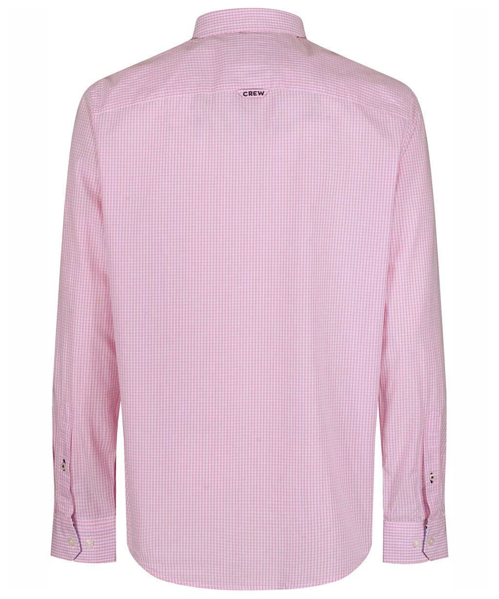 Men's Crew Clothing Classic Micro Gingham Shirt - Classic Pink