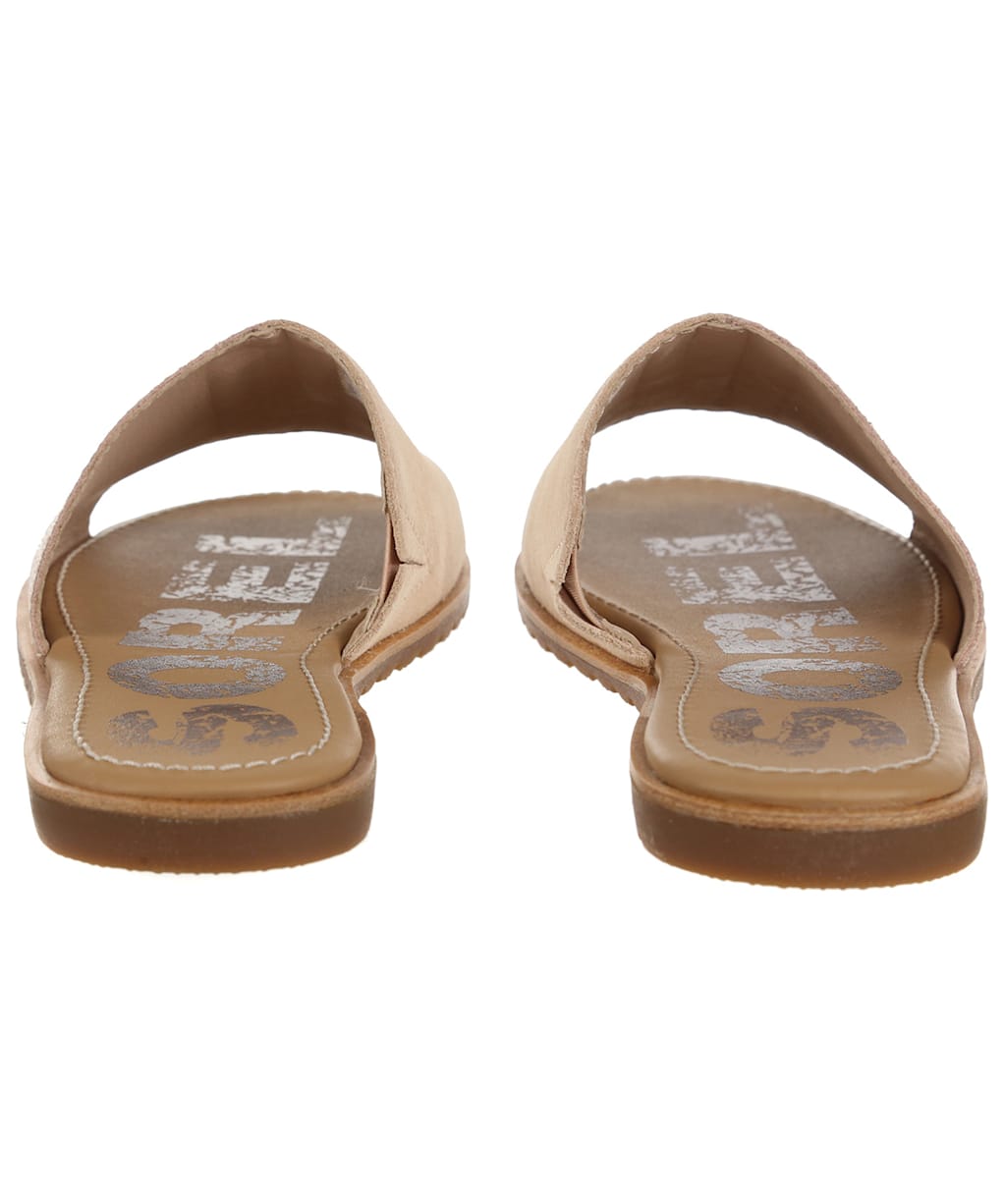 Women's Sorel Ella Block Slide Sandals - Natural Tan