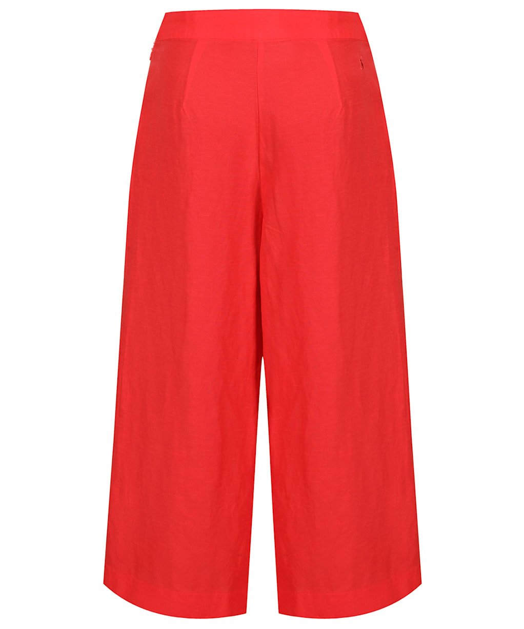 Women’s Joules Alexi Solid Fluid Culottes - Poppy