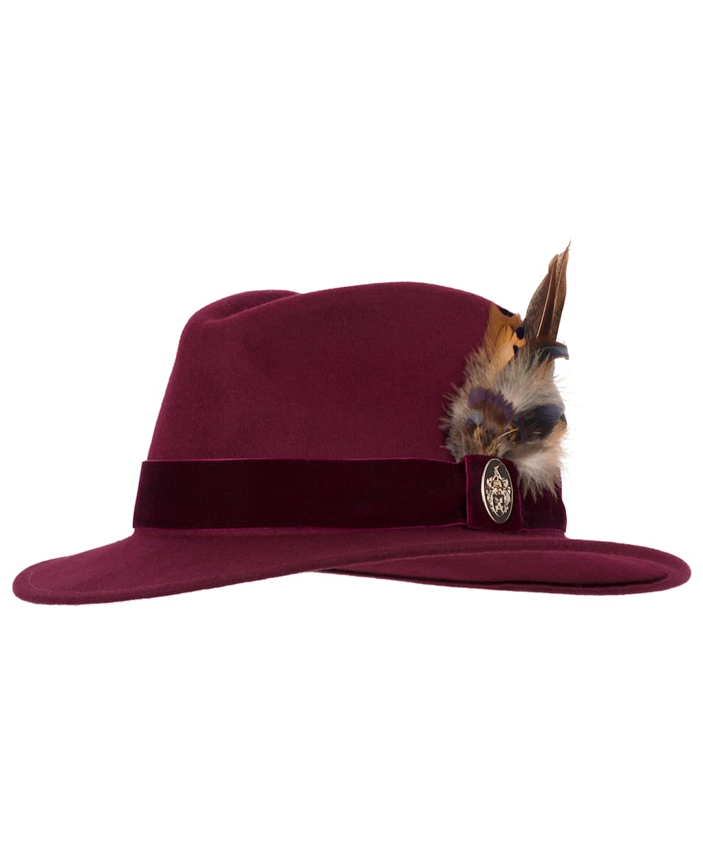 Women’s Hicks & Brown The Chelsworth Fedora - Maroon