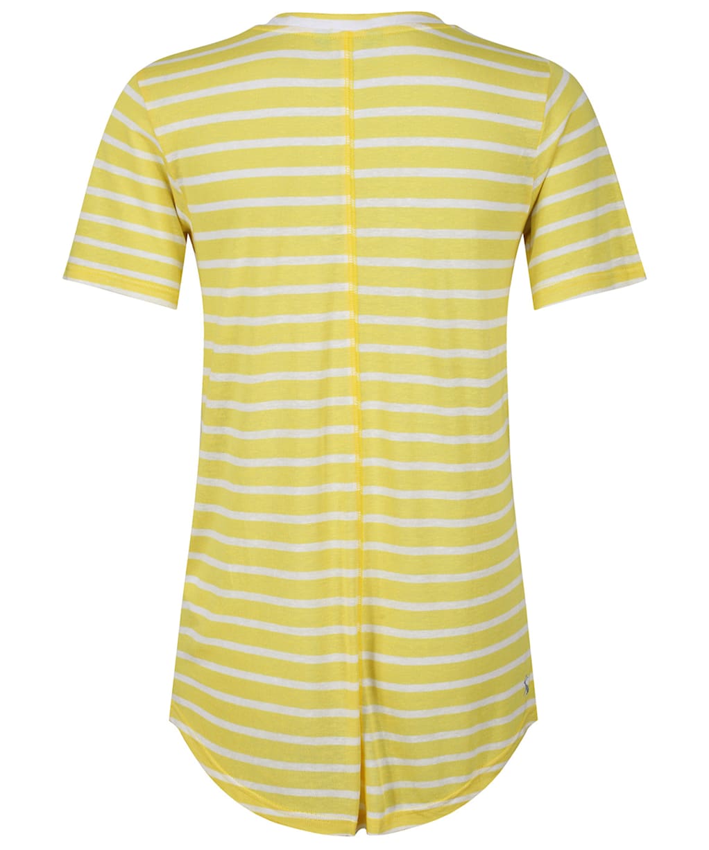 Women’s Joules Lola Stripe Tee - White/Yellow Stripe