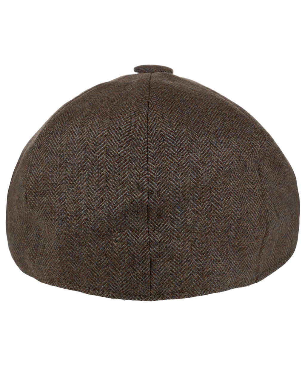 Men's Schöffel Newsboy Cap - Loden Green Herringbone Tweed