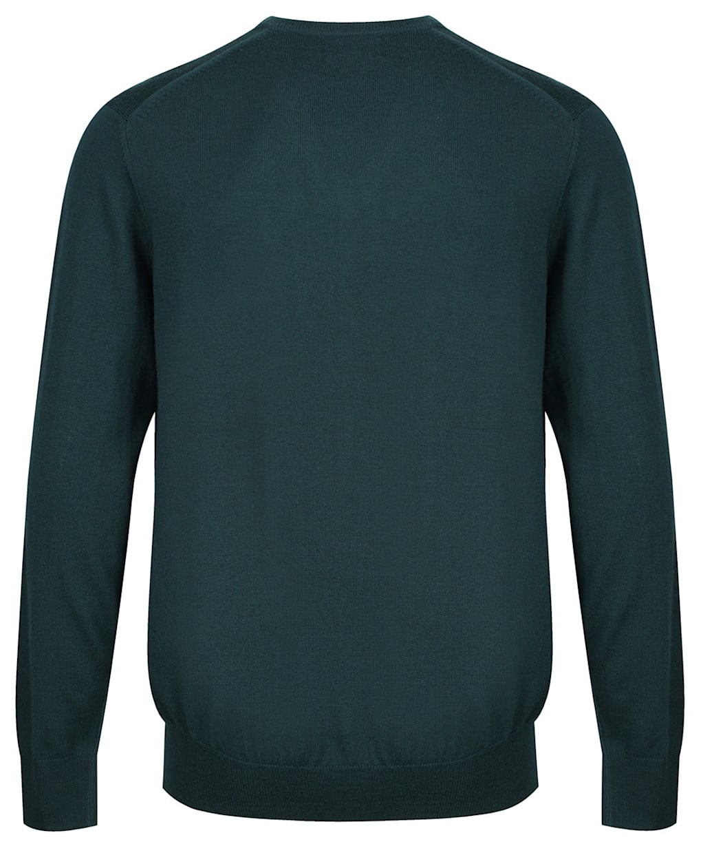 Men's Alan Paine Millbreck V-Neck Sweater - Tartan Green